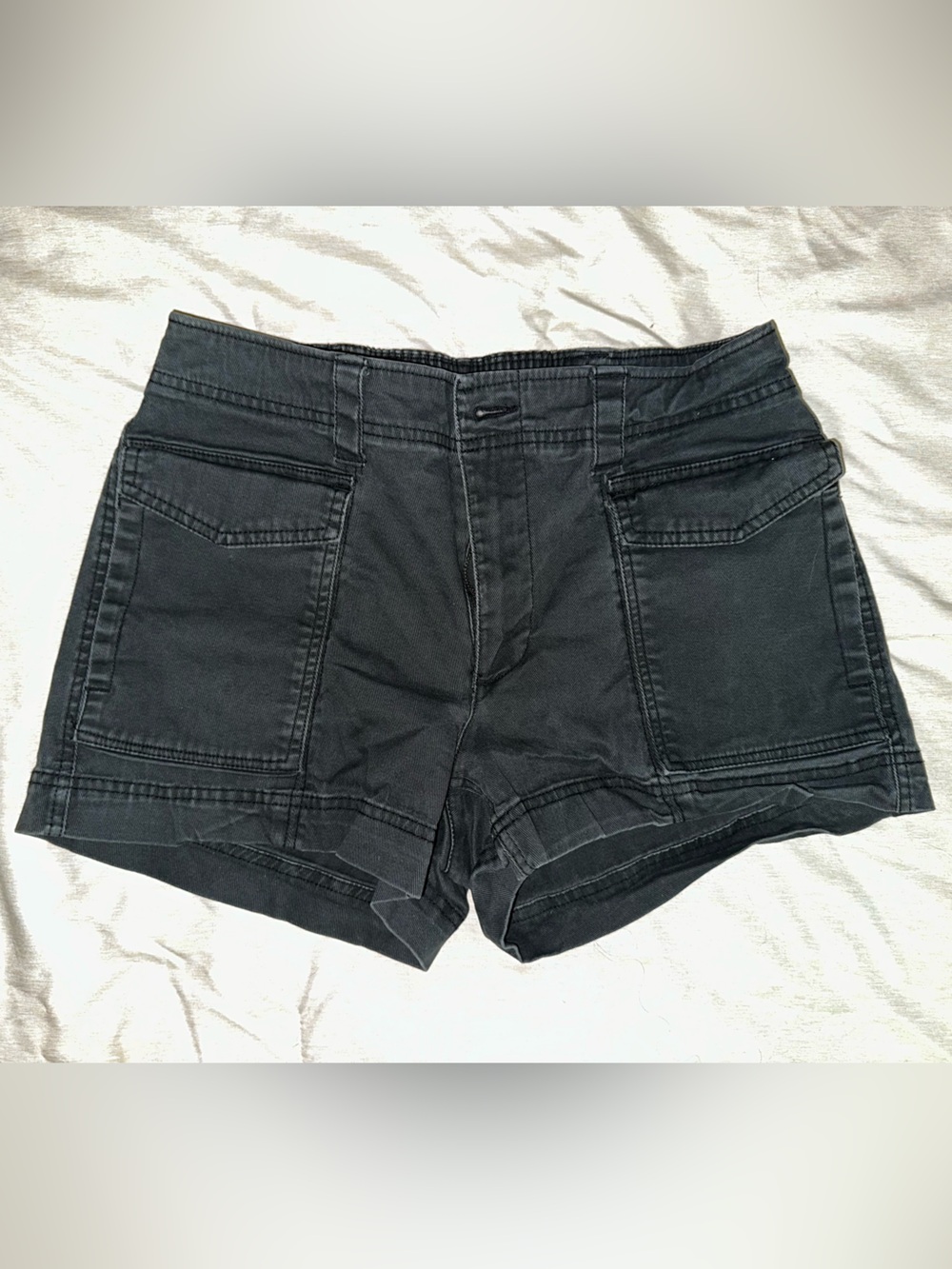 Old Navy Black Elastic-Waist Utility Shorts